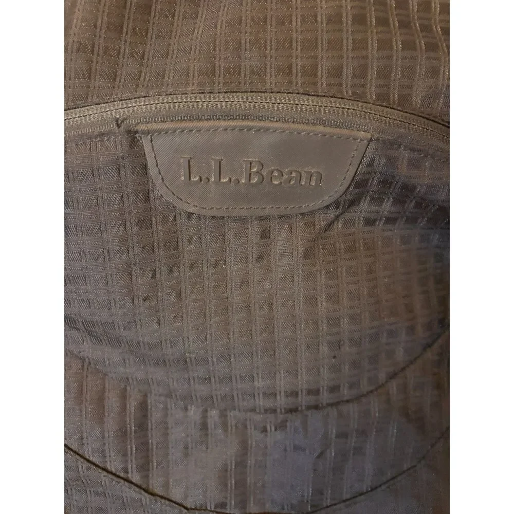 L.L.Bean Convertible Messenger Backpack Laptop Computer Bag Black Plaid
